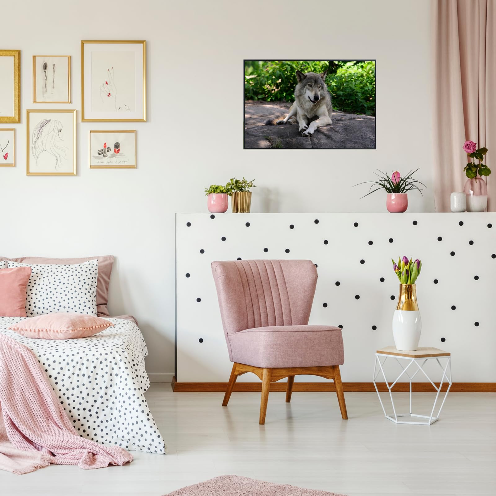 Wolf Canis Lupus Wall Art – Nature Wildlife Poster Print for Home, Living Room, Bedroom, or Office Décor