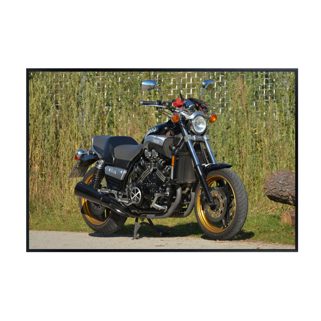 Yamaha VMAX Motorcycle Poster - Power Cruiser Wall Deco for Garage. Office or Man Cave