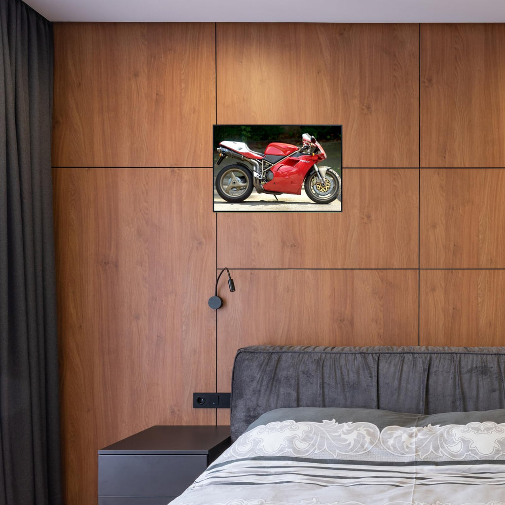 Ducati 916 SPS Motorcycle Poster - Sport Bike Wall Art for Garage, Office, or Man Cave Gift for Riders and Collectors