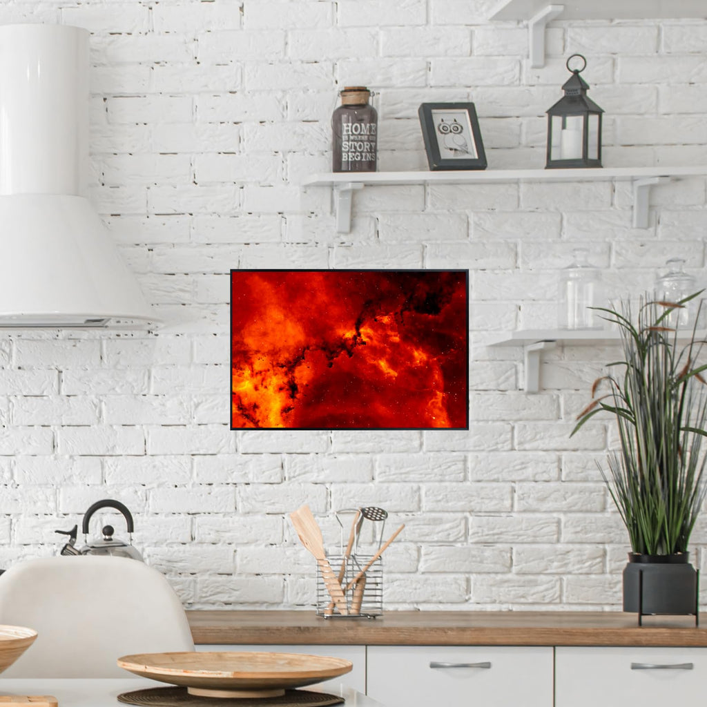Blessed Posters Rosette Nebula Poster – Space Wall Art for Bedroom Living Room Office or Home Decor – Galaxy Astronomy Night Sky Print