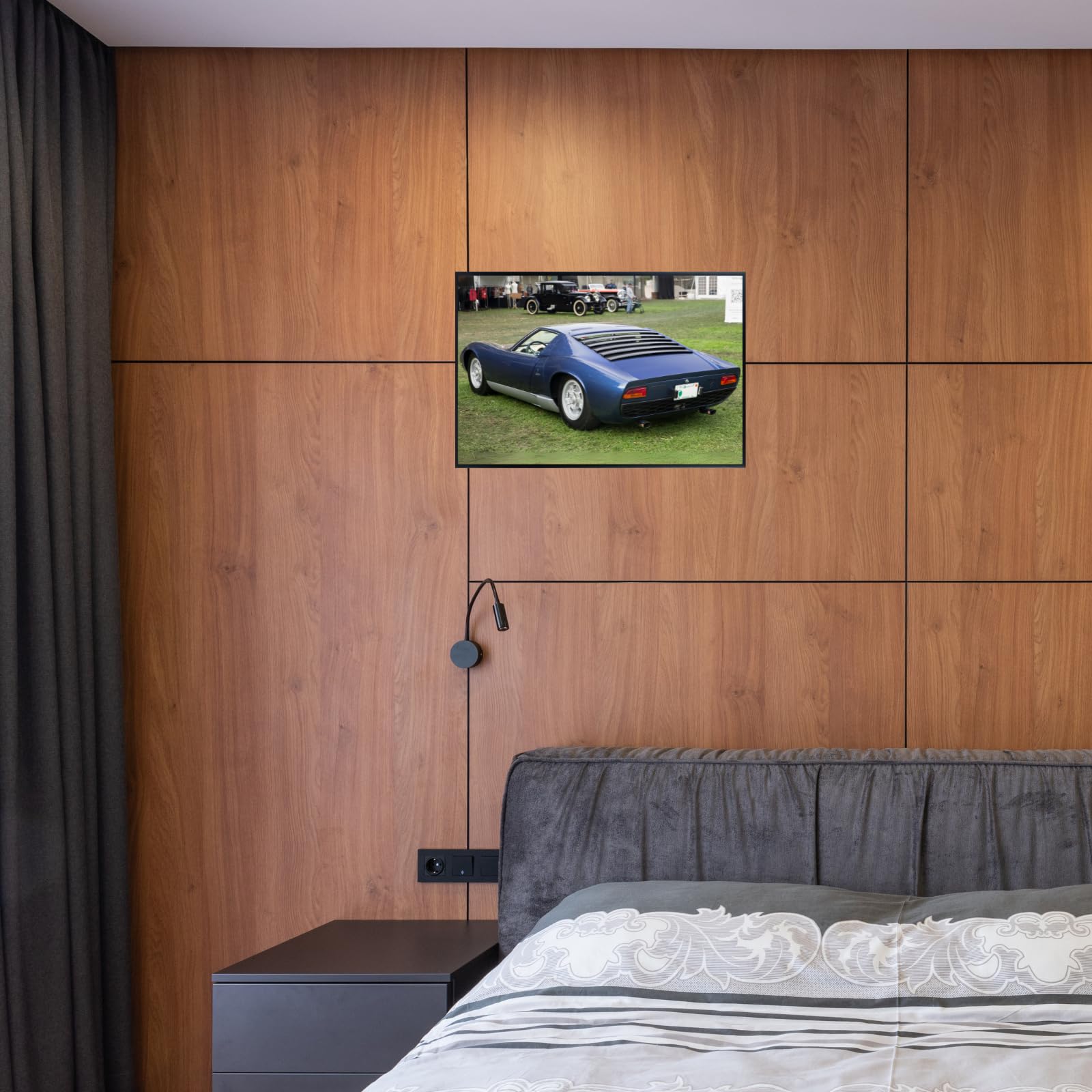 Blessed Posters Lamborghini Miura Poster – Classic Hypercar Wall Art Print, Vintage Supercar Automotive Artwork for Garage, Bedroom, or Living Room Decor