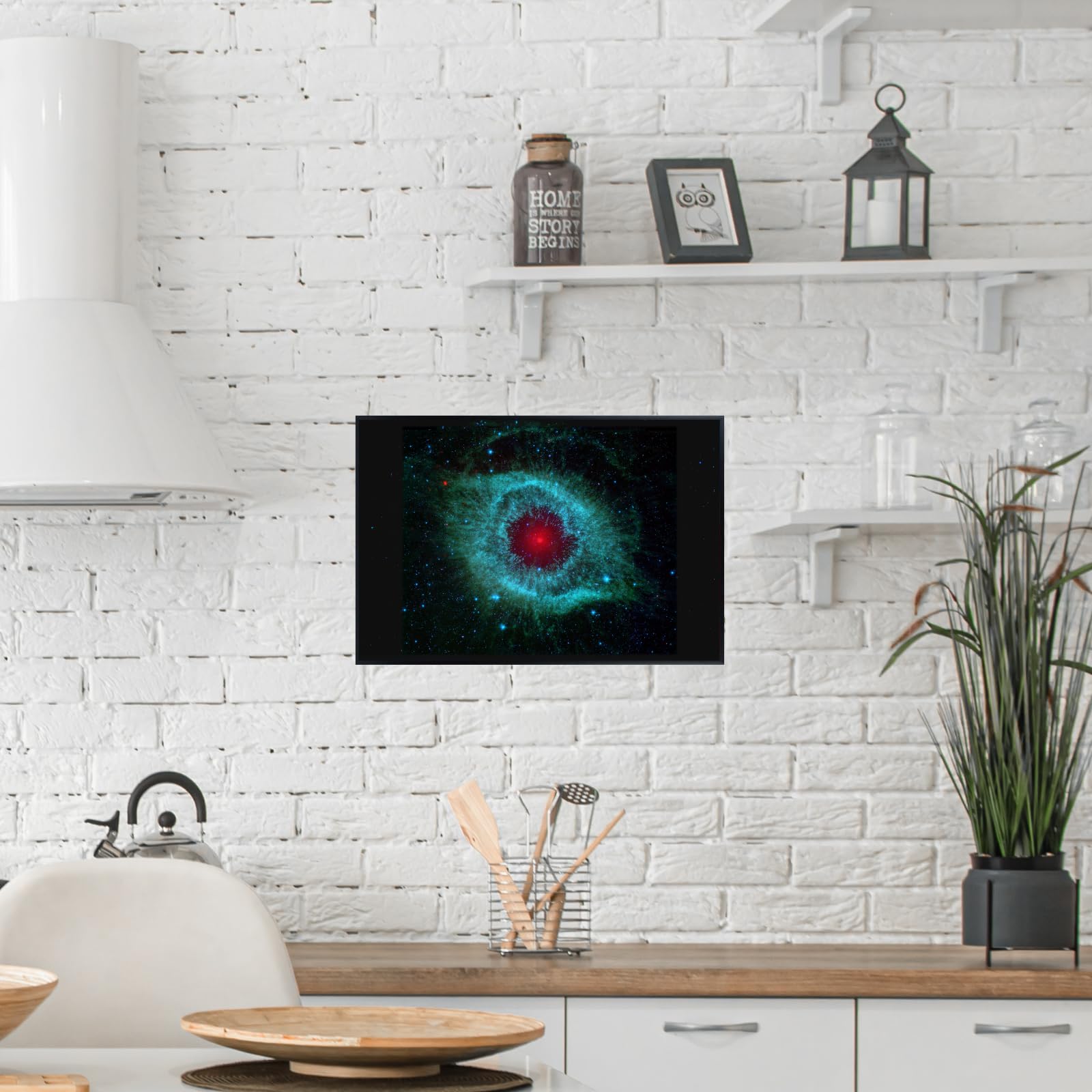 Blessed Posters Helix Nebula Poster – Space Galaxy Wall Art Print – Astronomy Photography Artwork for Bedroom Living Room Home Office Decor