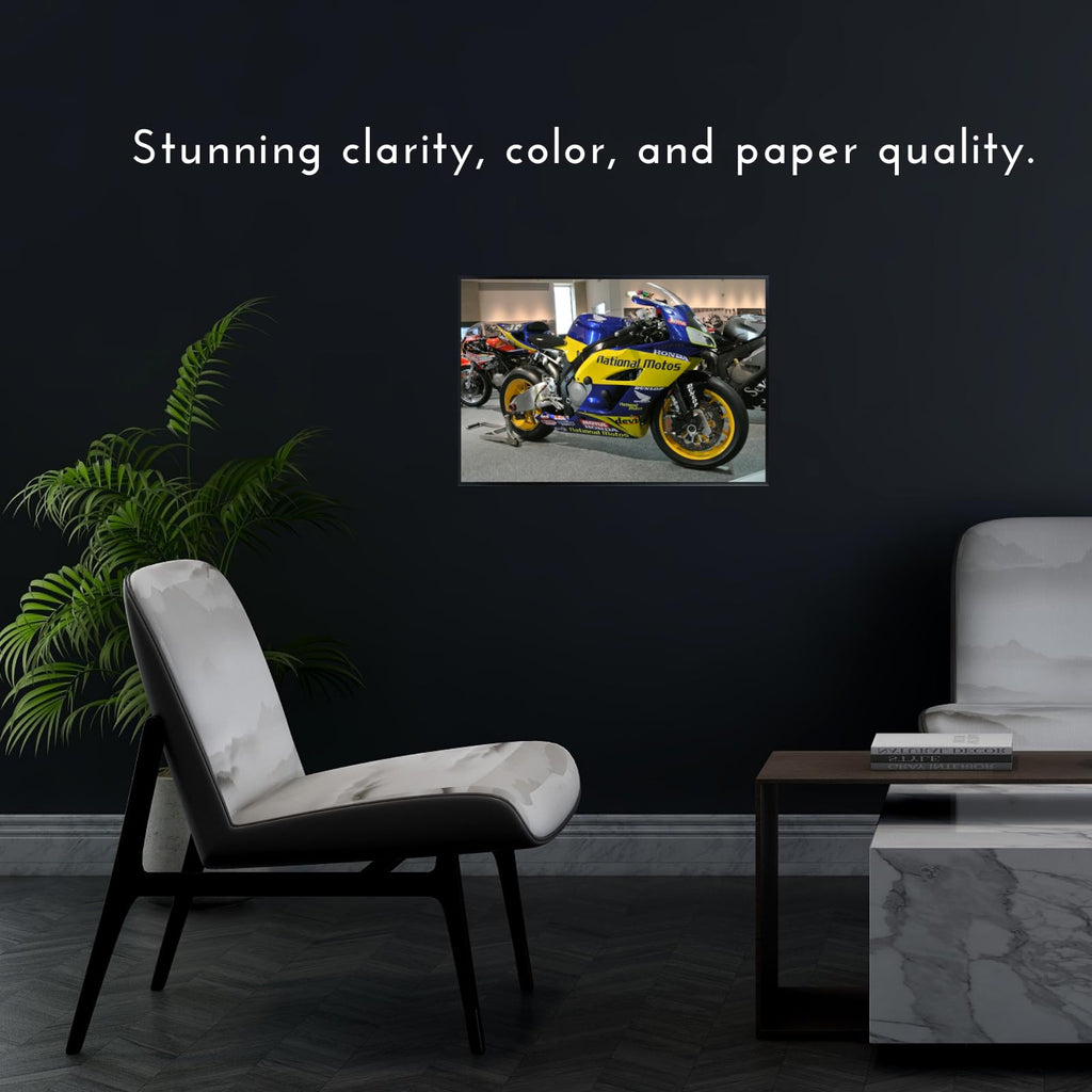 CBR1000RR Fireblade Motorcycle Poster Superbike Print Wall Art Decor for Garage, Office, or Living Room