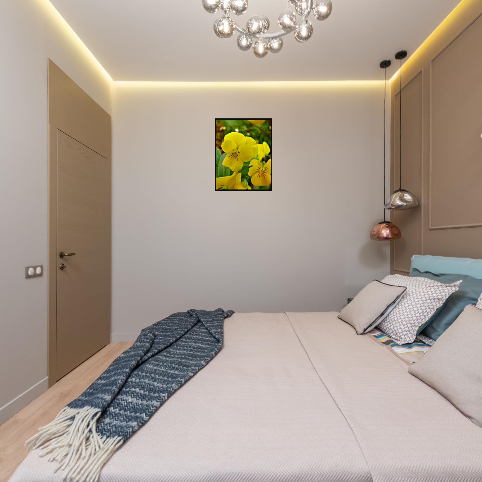 Viola Tricolor Wild Pansy Poster – Botanical Flower Wall Art for Home Decor, Vintage Nature Print, Aesthetic Floral Artwork for Living Room, Bedroom, Office