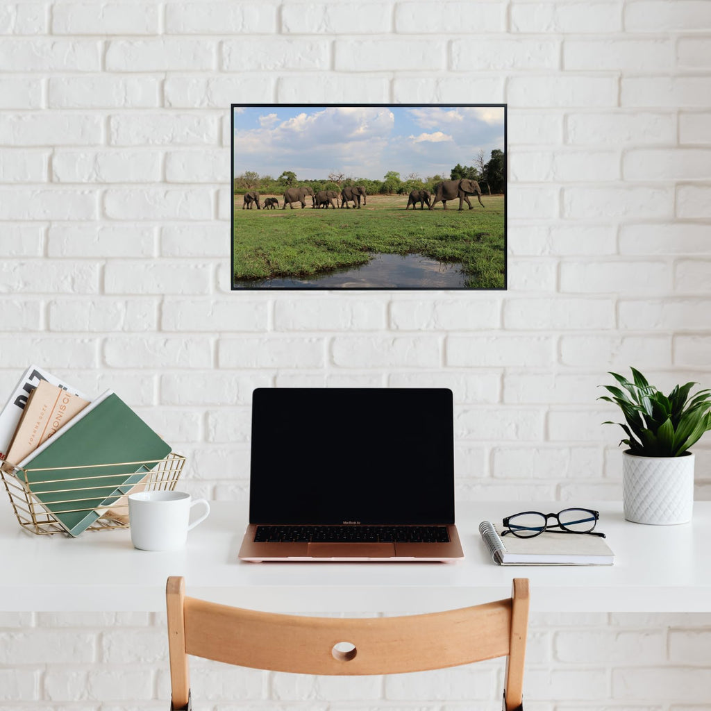 Chobe River Elephant Poster – Safari Wildlife Wall Art for Home, Living Room, Bedroom, or Office Décor