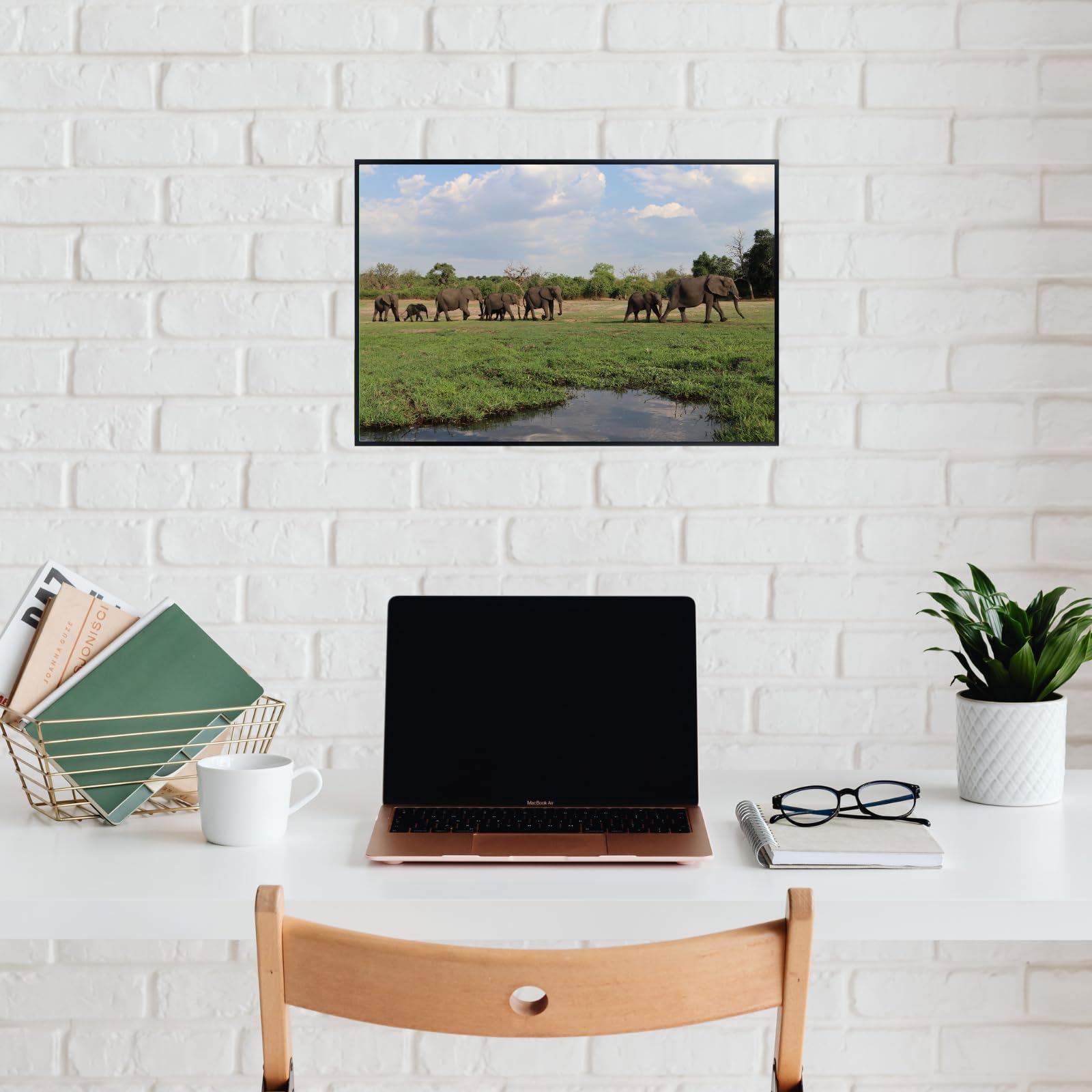 Chobe River Elephant Poster – Safari Wildlife Wall Art for Home, Living Room, Bedroom, or Office Décor