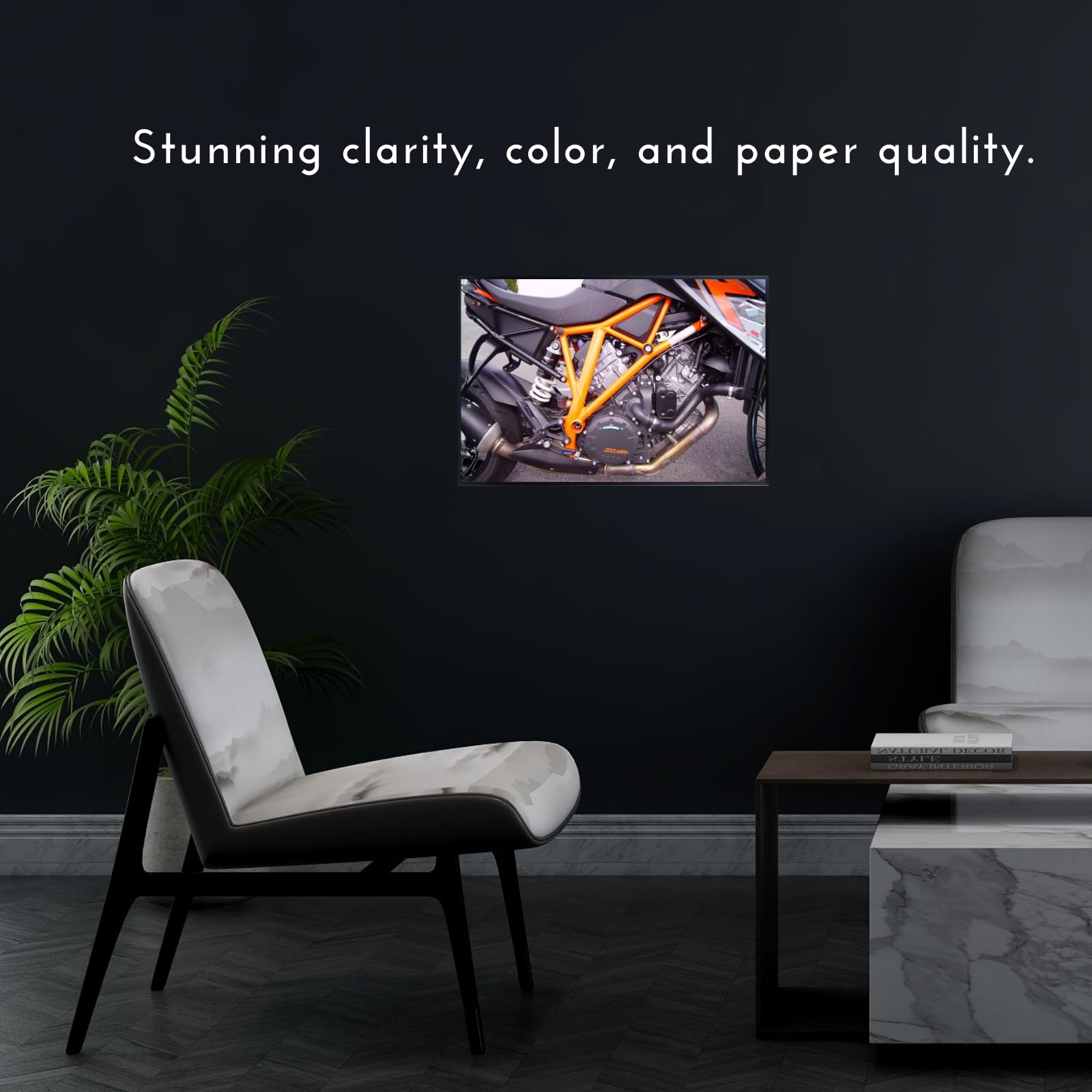 KTM 1290 Super Duke R Engine Poster - Motorcycle Wall Art Decor for Garage, Office, or Workshop