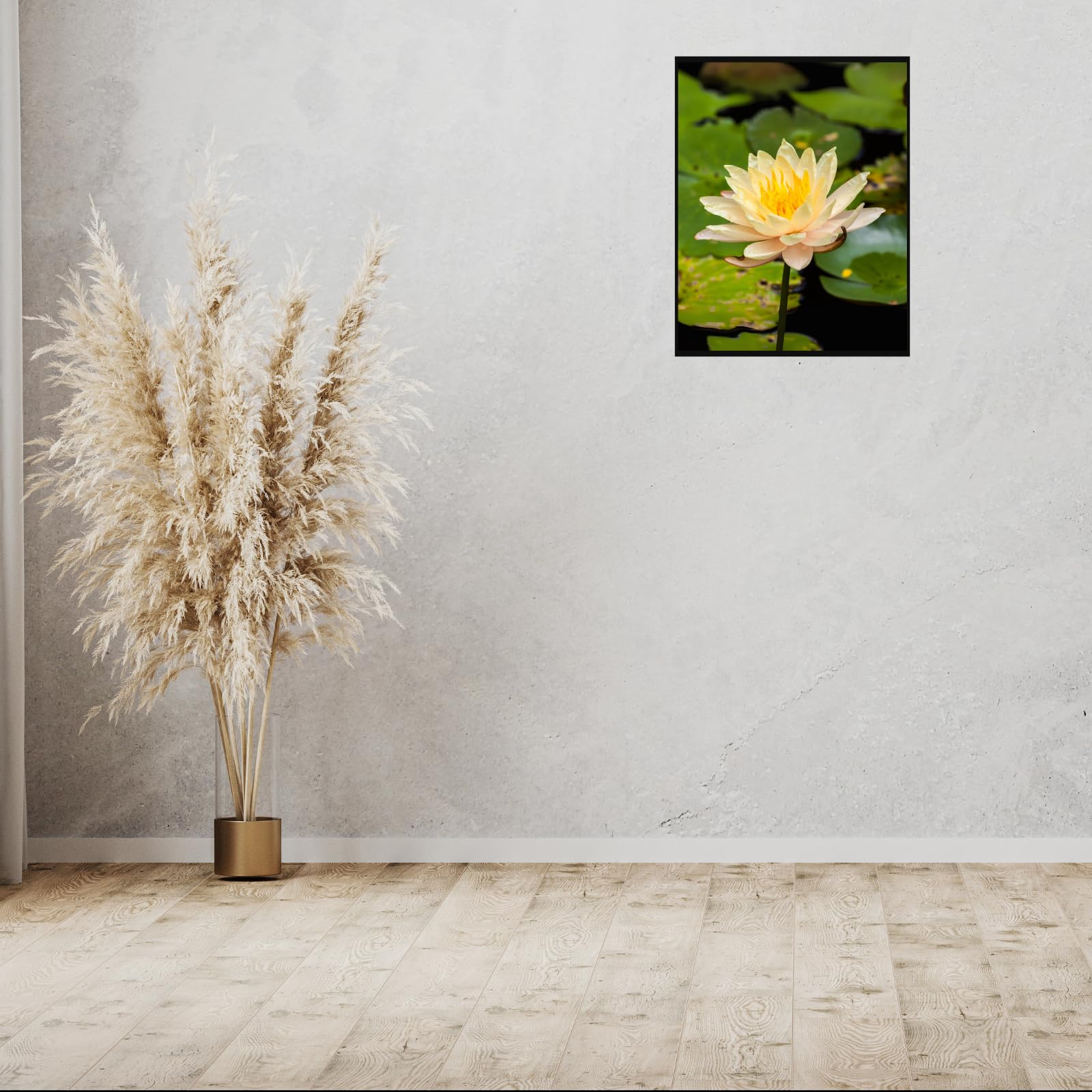 Yellow Water Lily Wall Art Poster – Botanical Flower Print for Home Decor, Nature Artwork for Living Room, Bedroom, Office