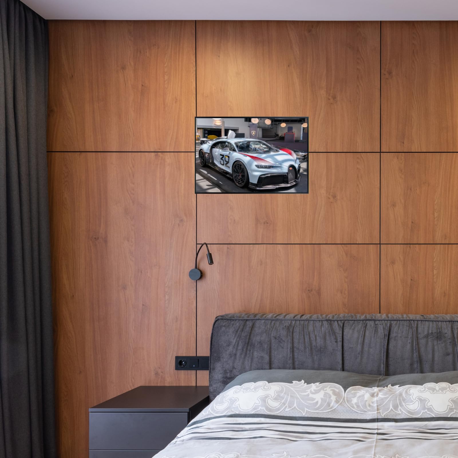 Blessed Posters Bugatti Chiron Wall Art – Modern Supercar Poster for Garage, Office, or Living Room – Luxury Hypercar Print – Automotive Art Gift for Car Collectors