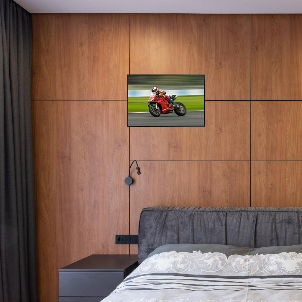 Ducati Panigale V4 Motorcycle Poster – Superbike Wall Art for Garage, Office, or Man Cave