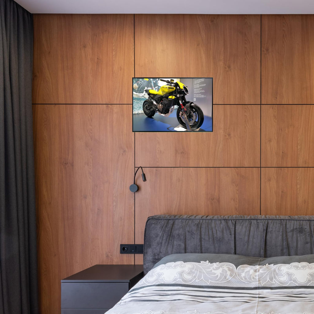 Husqvarna Vitpilen Motorcycle Poster - Cafe Racer Sportbike Wall Decor for Garage, Living Room or Office