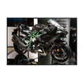 Kawasaki Ninja H2 Wall Art – Motorcycle Poster Print for Garage, Office, or Man Cave Decor