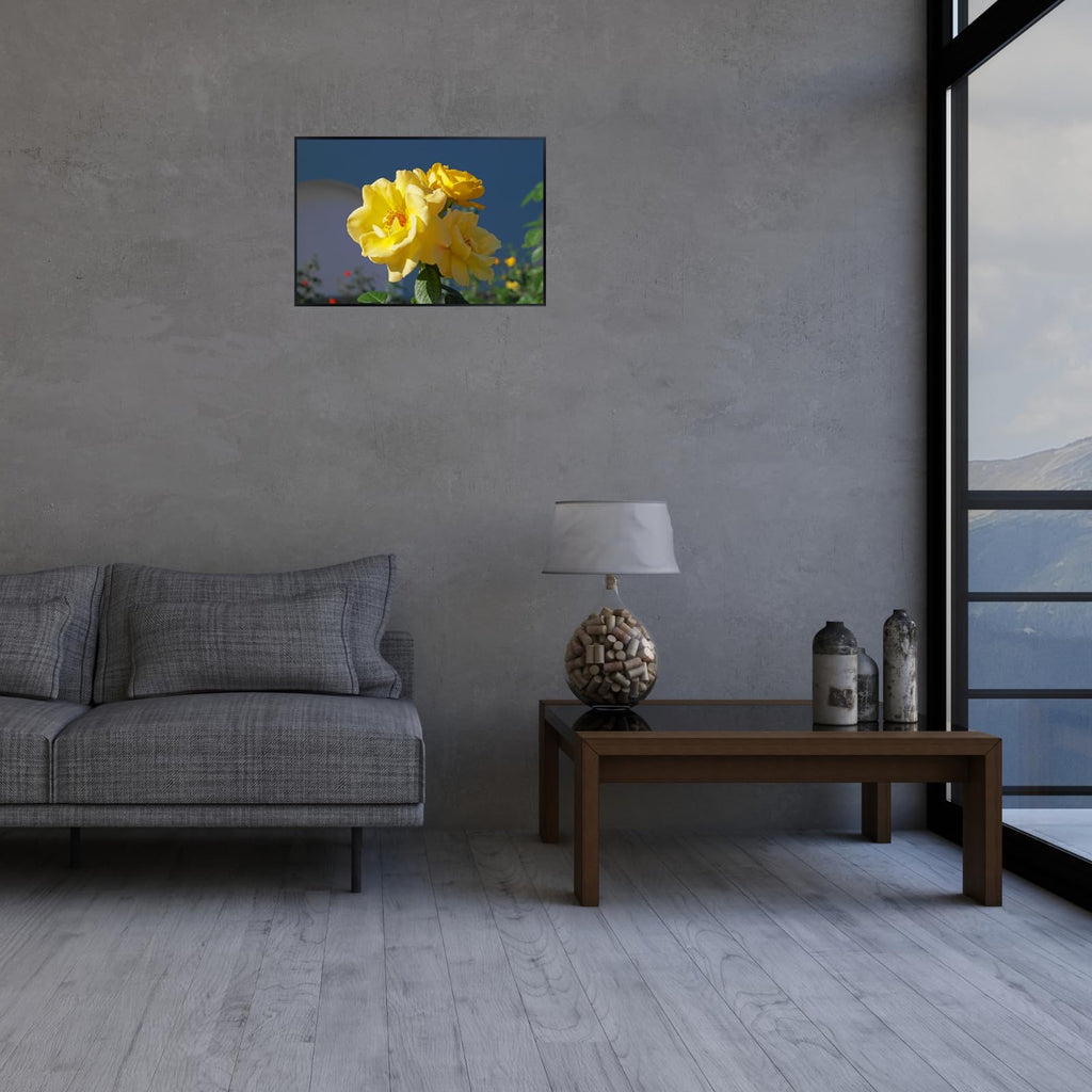 Yellow Rose Poster Botanical Print Floral Wall Art for Living Room Home Decor