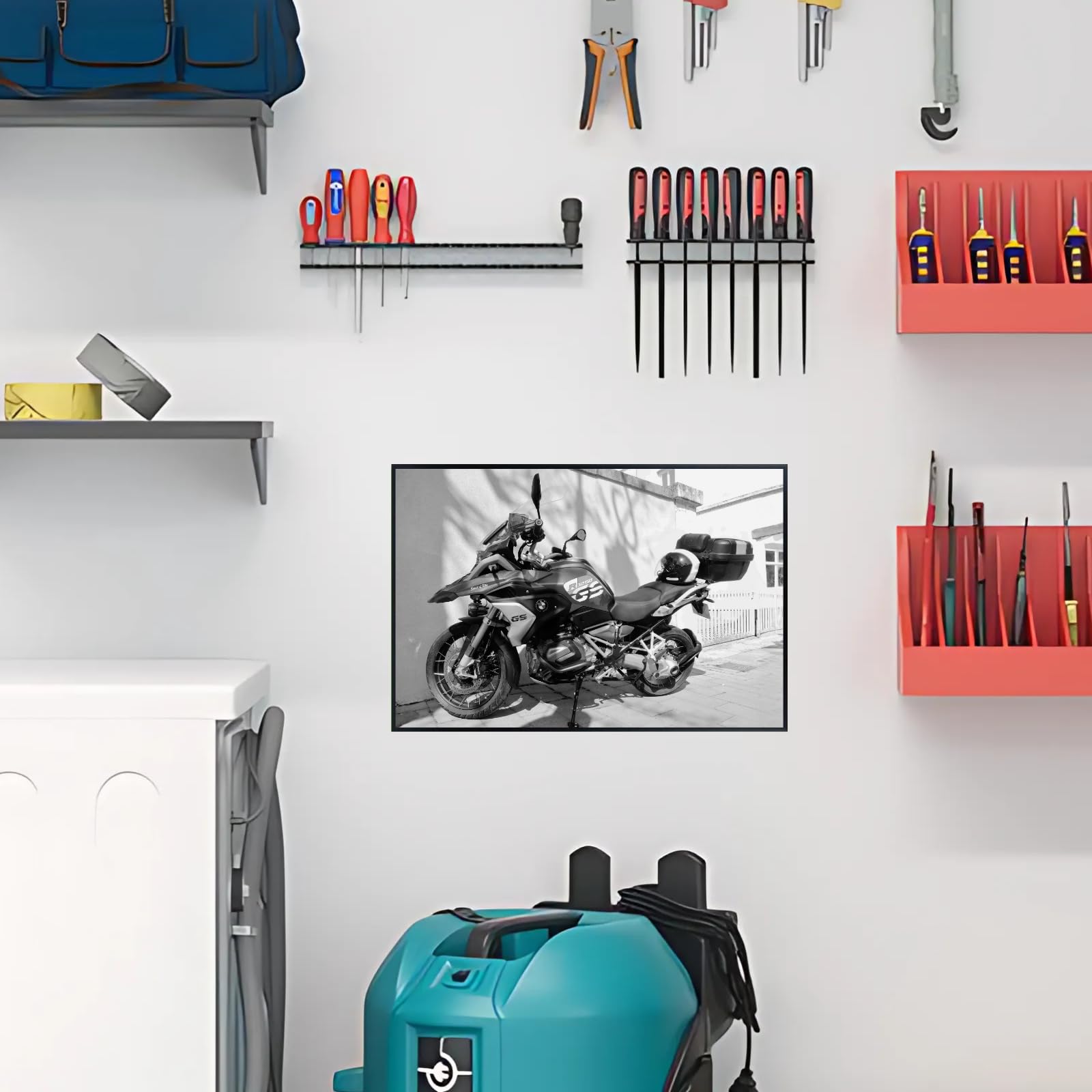 BMW R 1250 GS Poster - Adventure Motorcycle Wall Art Print for Riders, Garage or Office Decor