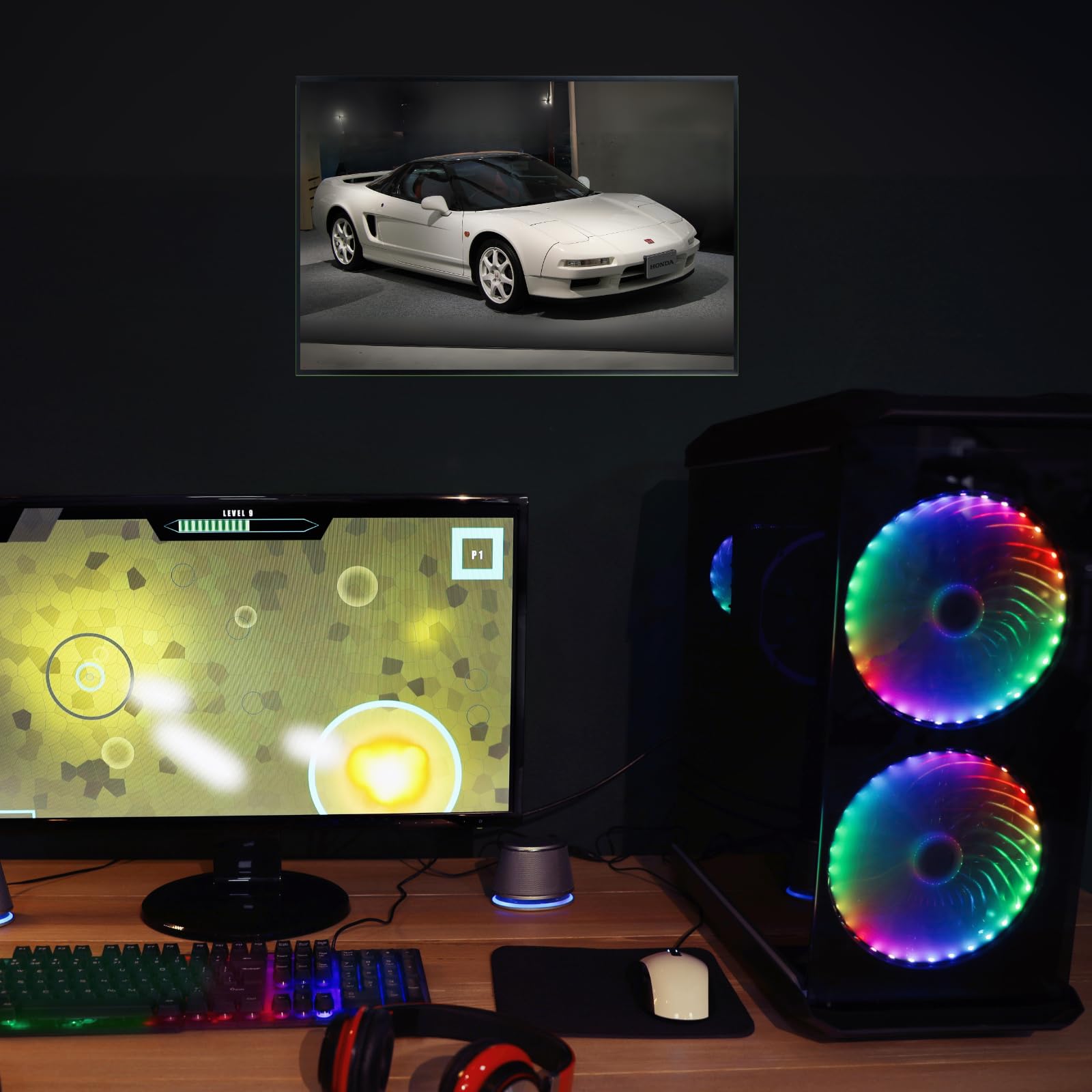 Blessed Posters NSX NA1 Poster – Iconic JDM Supercar Wall Art for Garage Bedroom Office Living Room Auto Decor