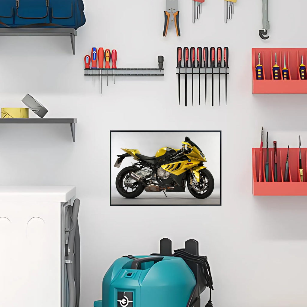 BMW S1000RR Poster – Sport Motorcycle Wall Art for Garage, Office, or Man Cave