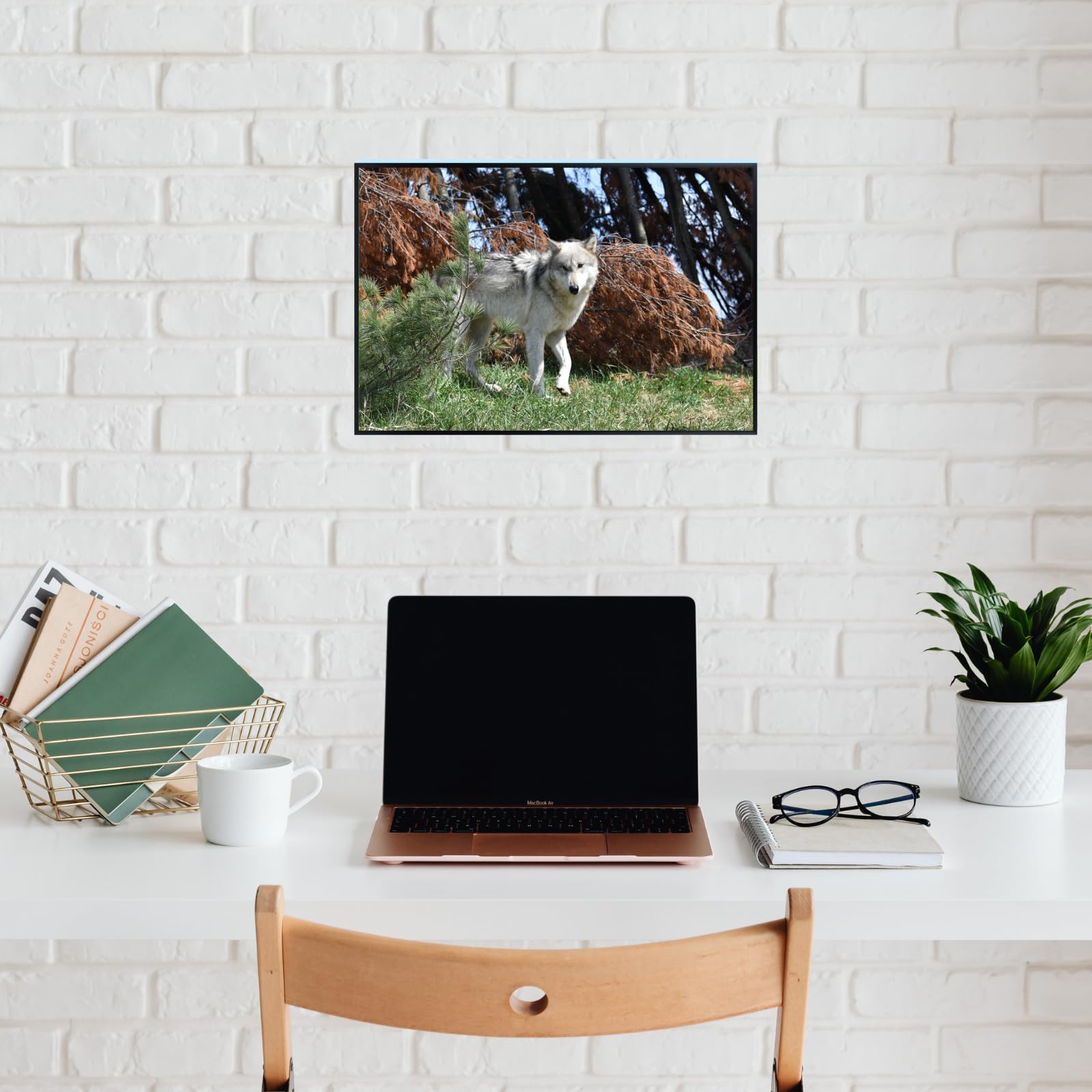 Gray Wolf Artwork – Wilderness Poster Print for Living Room, Bedroom, Office, or Home Décor