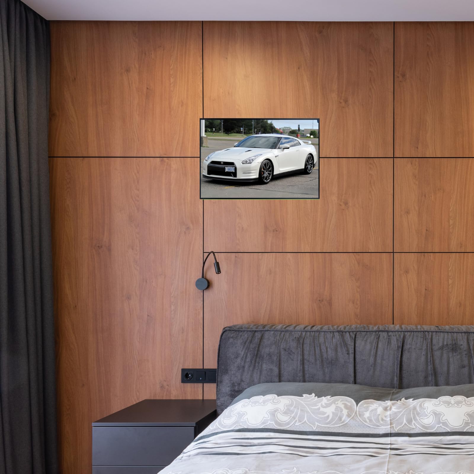 Blessed Posters Nissan GT-R Poster Luxury Supercar Racing Wall Art Automotive Print Garage Office Home Decor