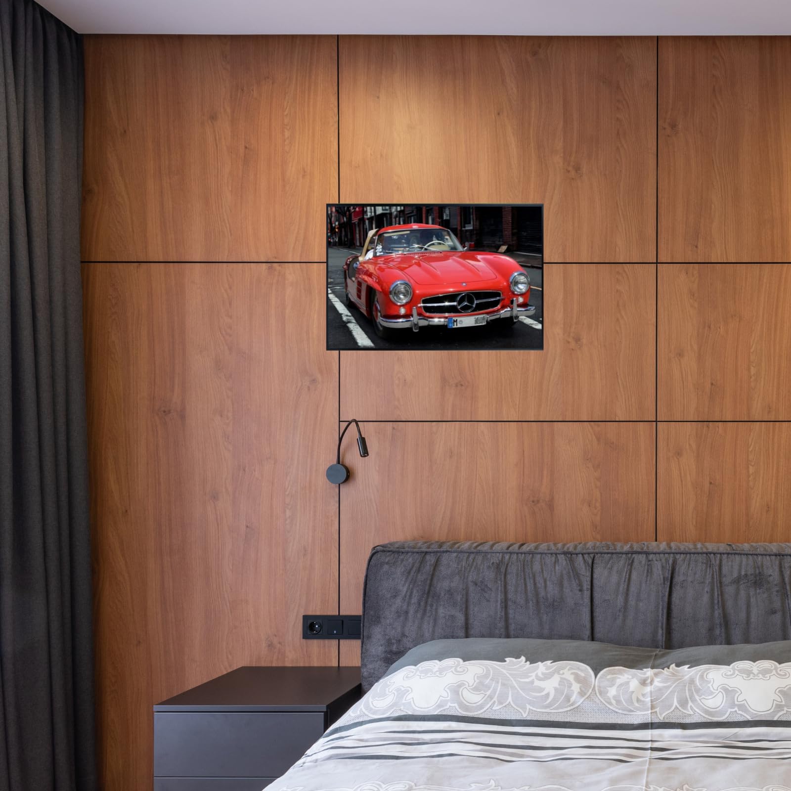 Blessed Posters Mercedes-Benz 300SL Gullwing Poster – Classic Sports Car Wall Art Print – Luxury Automotive Poster for Garage Office Bedroom Living Room