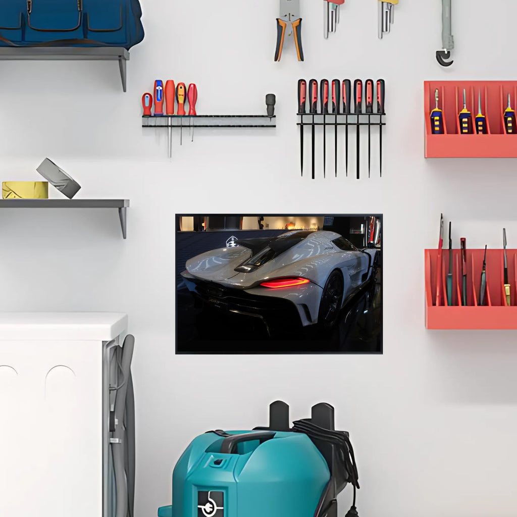Blessed Posters Koenigsegg Jesko Poster – Exotic Swedish Hypercar Wall Art for Garage Office Bedroom Living Room Decor