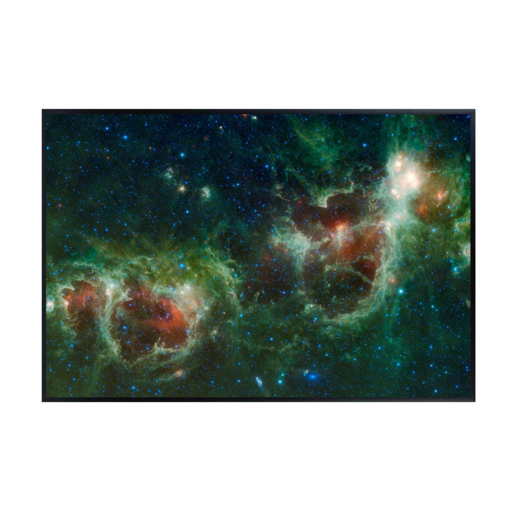 Blessed Posters Heart and Soul Nebula Wall Art Print – Space Galaxy Astronomy Poster – Night Sky Home Decor for Bedroom Living Room Office