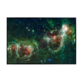 Blessed Posters Heart and Soul Nebula Wall Art Print – Space Galaxy Astronomy Poster – Night Sky Home Decor for Bedroom Living Room Office
