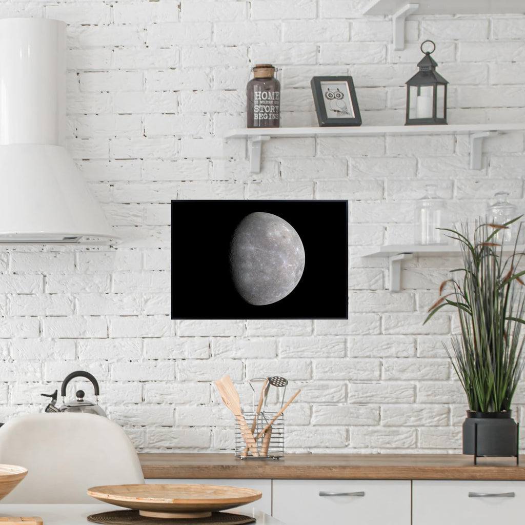 Blessed Posters Mercury Poster – Night Sky Wall Art Print for Bedroom, Living Room, Office, or Home Decor – Space Astronomy Photography Artwork