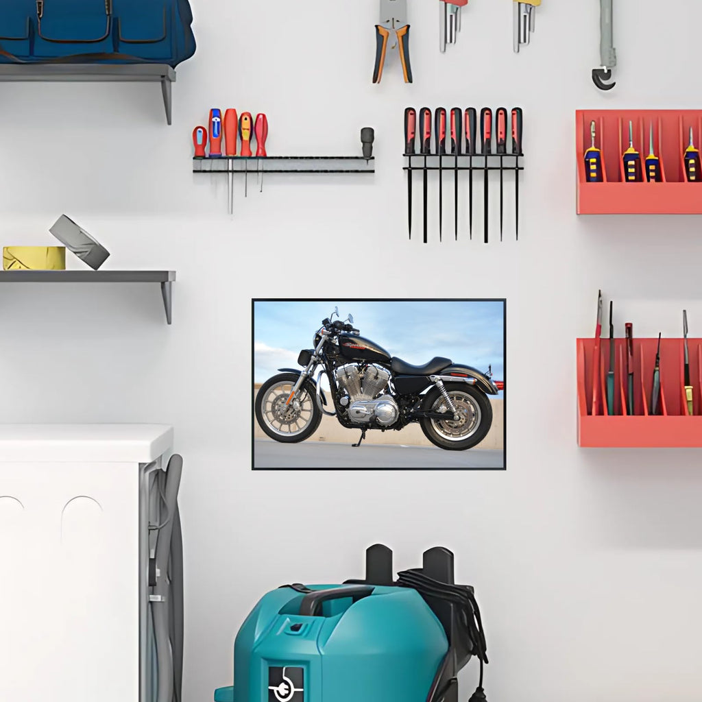 Sportster XL883 Poster - Motorcycle Wall Art for Garage, Office, Home