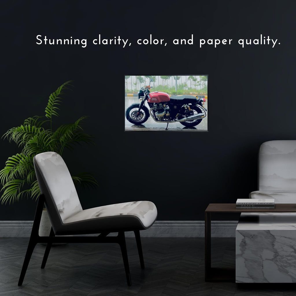Royal Enfield Continental GT 650 Wall Poster – Modern Motorcycle Decor for Home, Garage, Man Cave