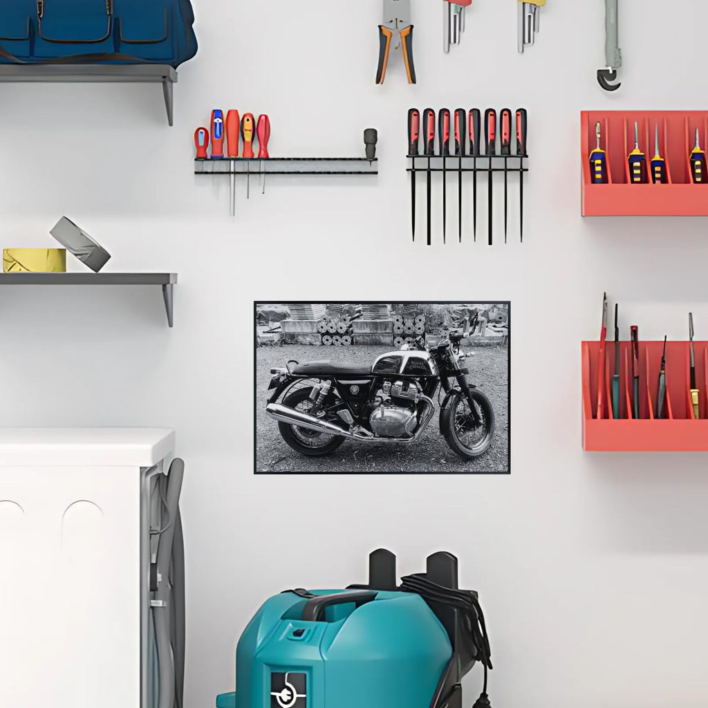 Royal Enfield Continental GT 650 Wall Art Poster – Modern Motorbike Decor for Garage, Office, or Living Room
