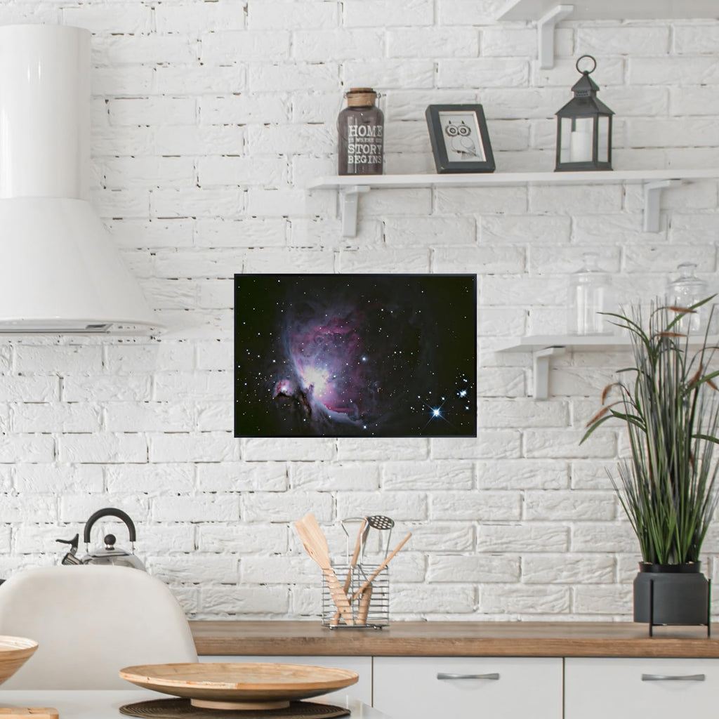 Blessed Posters Orion Nebula Poster – Deep Space Galaxy Wall Art Print for Home Office Bedroom Decor – Astronomy Photography Cosmic Artwork