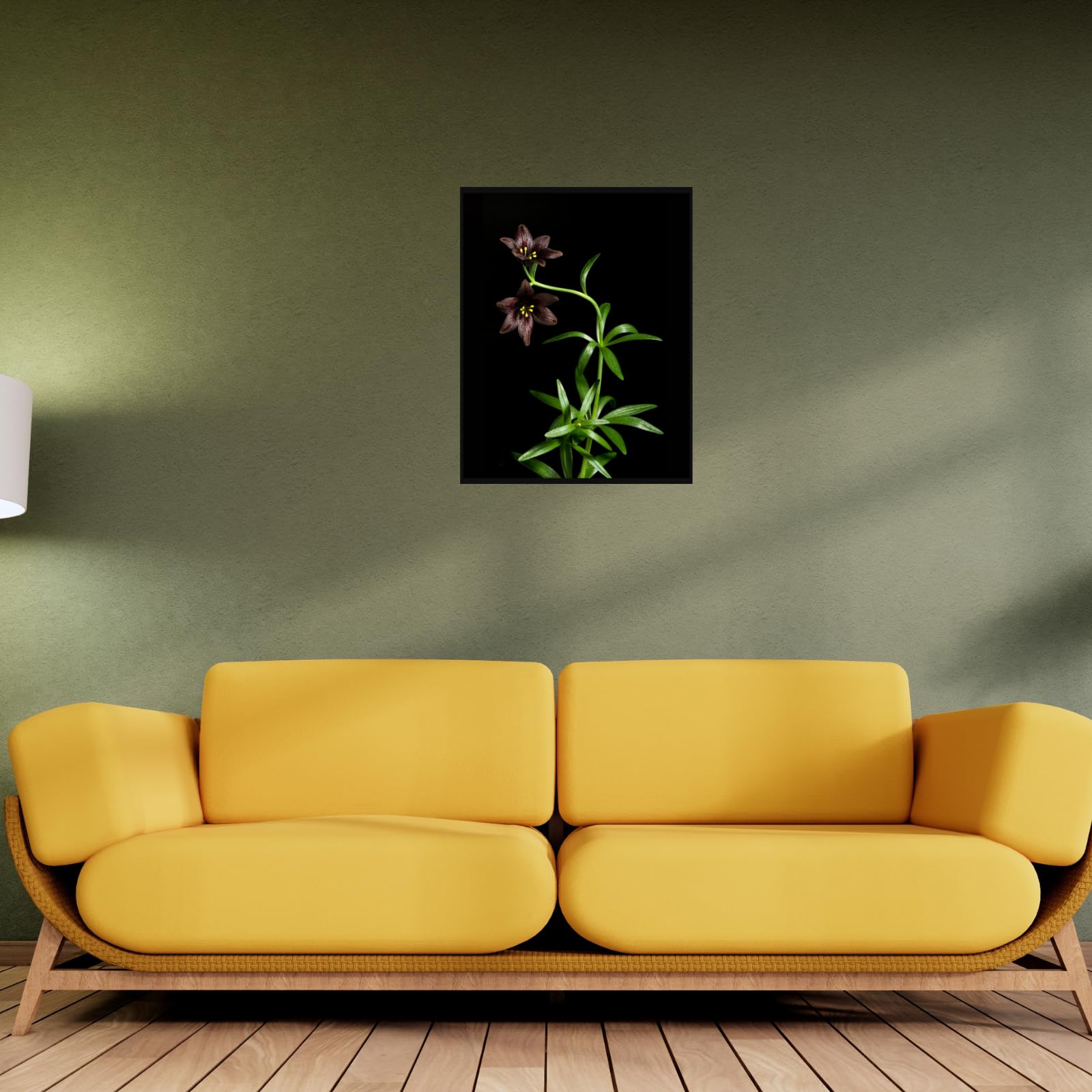 Kamchatka Lily Wall Art Poster – Botanical Fritillaria Camschatcensis Flower Print Home Decor