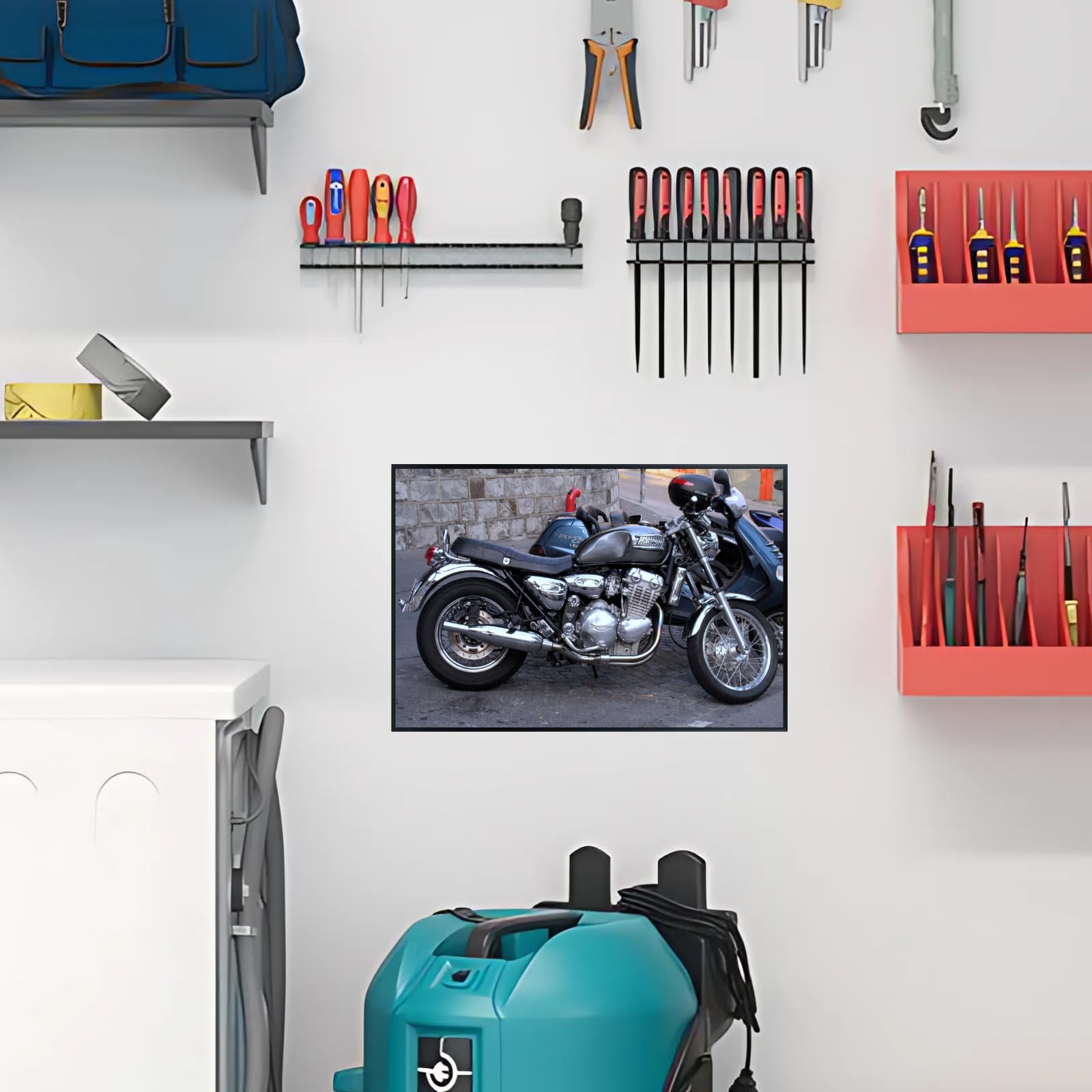 Triumph Thunderbird Poster - Classic Motorcycle Wall Decor for Garage, Home, Office or Man Cave