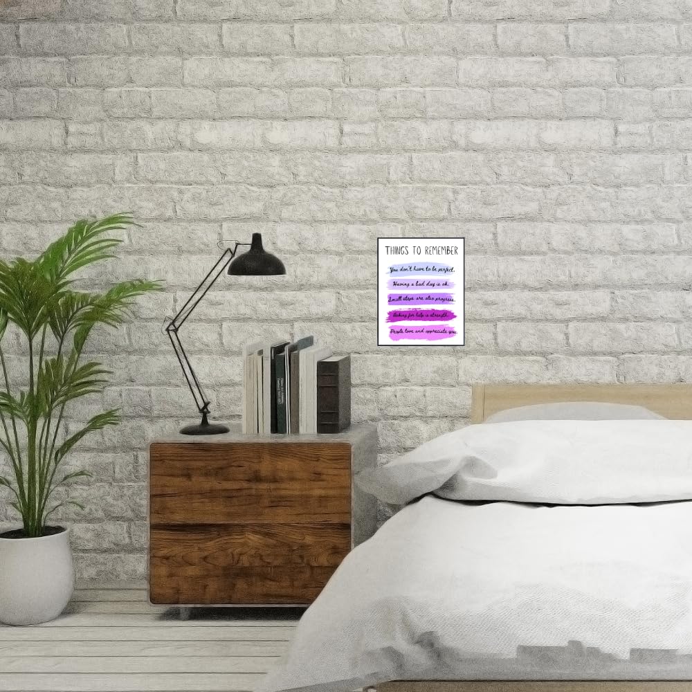 Things to Remember Wall Art Print - Positive Affirmation Poster - Inspirational Quote Decor for Bedroom Living Room Office - Motivational Gifts for Women Girls