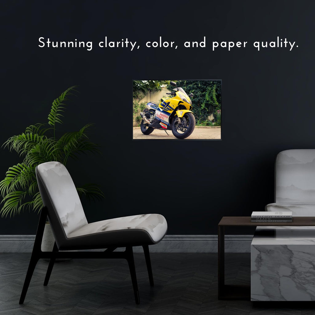 CBR 600 Motorcycle Wall Art Poster – Motorbike Decor for Garage, Office, or Living Room