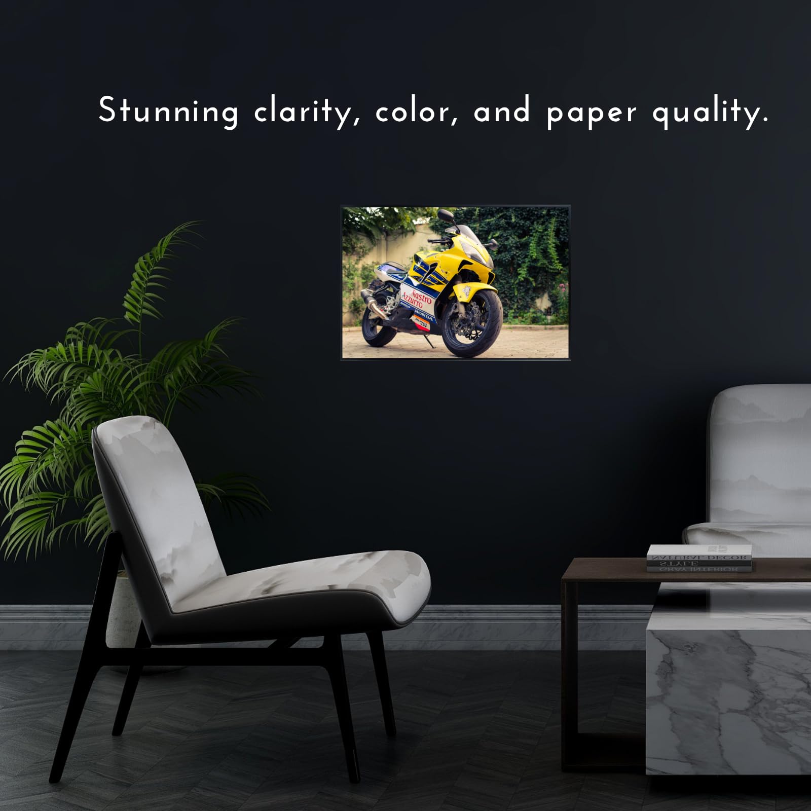 CBR 600 Motorcycle Wall Art Poster – Motorbike Decor for Garage, Office, or Living Room