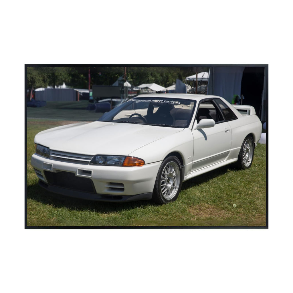 Blessed Posters Skyline R34 Wall Art – JDM Sports Car Poster for Bedroom, Office, or Garage – Iconic Japanese Performance Car Decor – Retro Supercar Print Gift for Car Enthusiasts