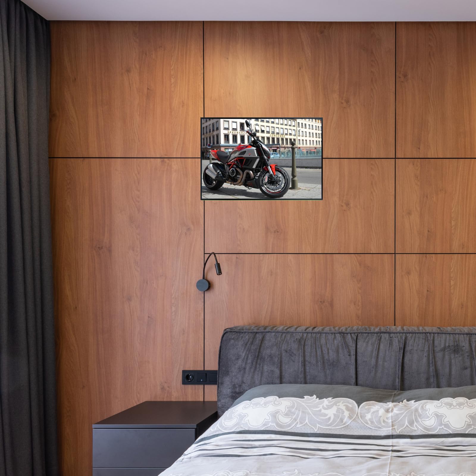 Ducati Diavel Motorcycle Poster - Sport Cruiser Wall Decor For Garage, MAn Cave or Office
