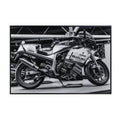 Suzuki GSX-R750 Motorcycle Poster - Sport Bike Wall Art Print for Garage, Office, Man Cave