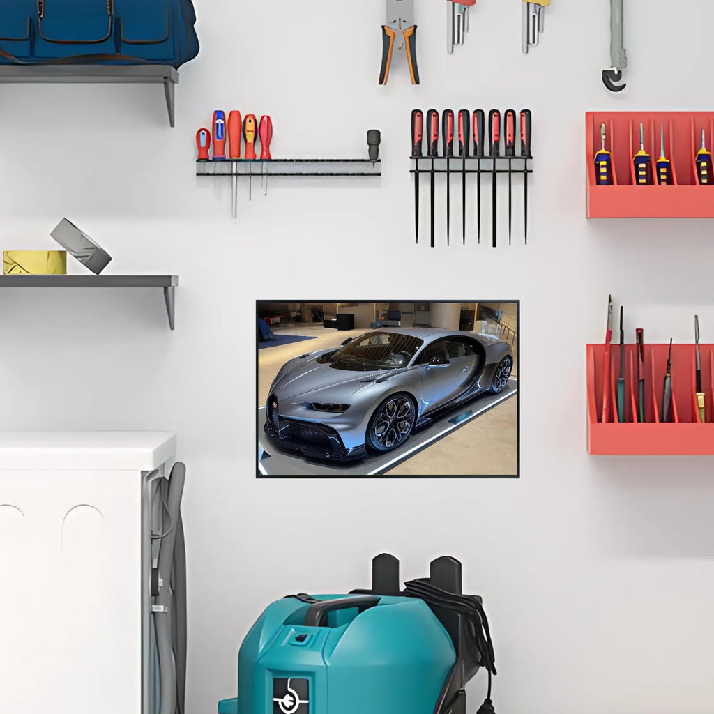 Blessed Posters Bugatti Chiron Wall Art – Luxury Supercar Poster for Garage, Office, Bedroom, or Living Room – Modern Hypercar Print – Automotive Decor Gift for Car Enthusiasts