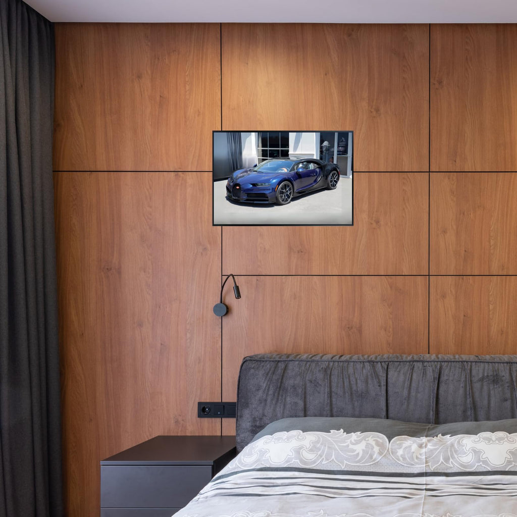 Blessed Posters Bugatti Chiron Poster – Luxury Hypercar Wall Art Print for Garage Office Bedroom Living Room Décor – Exotic Car Gift