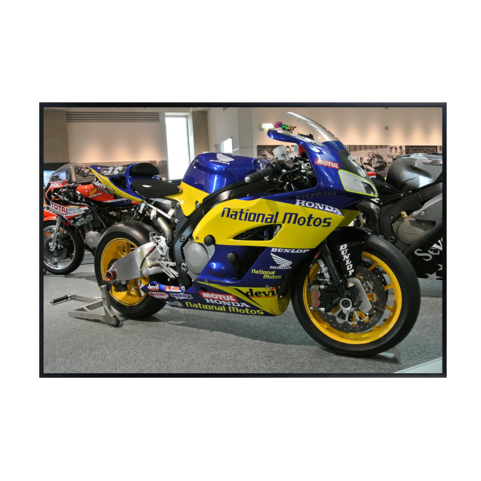 CBR1000RR Fireblade Motorcycle Poster Superbike Print Wall Art Decor for Garage, Office, or Living Room