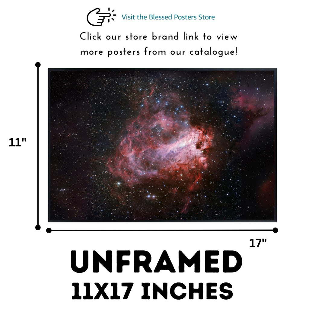 Blessed Posters Star Formation Poster – Space Galaxy Wall Art Print – Astronomy Photography Artwork for Bedroom Living Room Home Office Decor