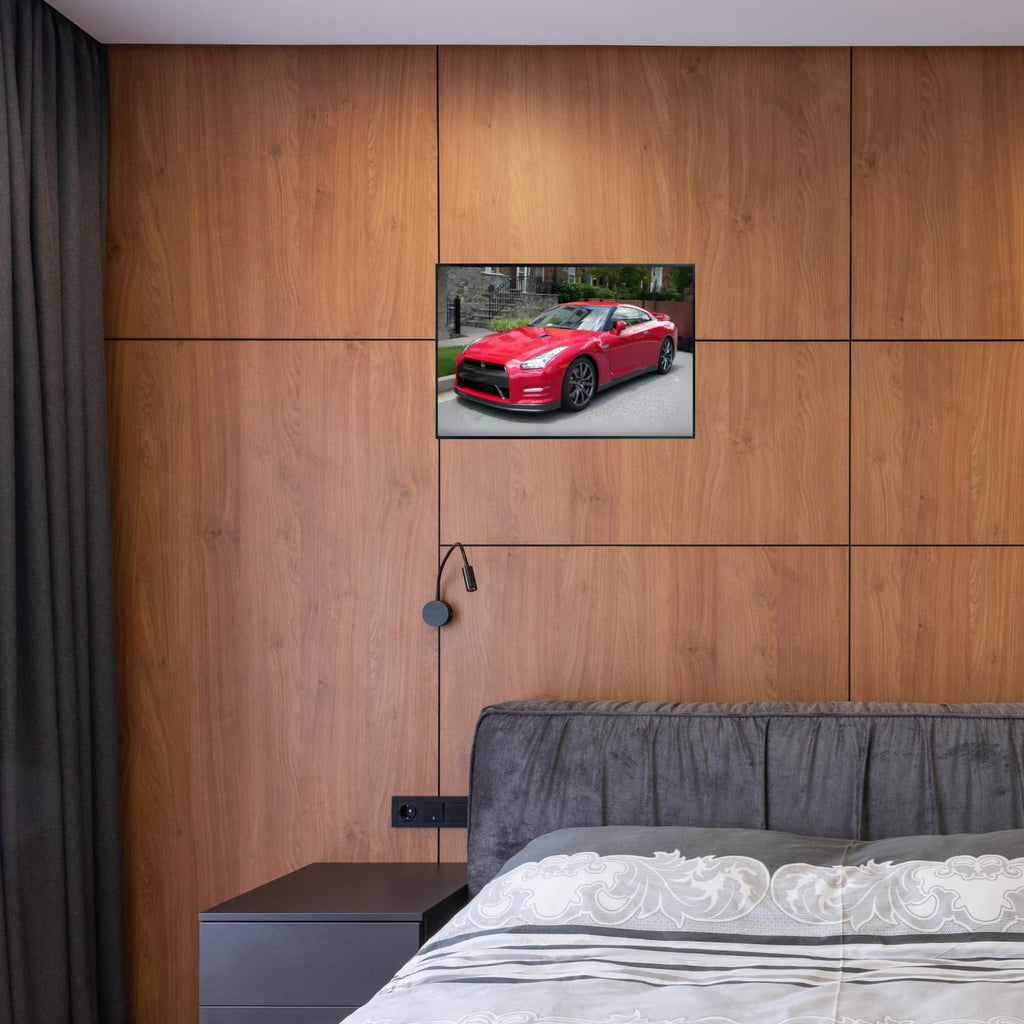Blessed Posters Nissan GT-R Wall Art – JDM Sports Car Poster for Bedroom, Office, or Living Room – Classic Japanese Performance Car Print – Racing Automotive Decor Gift