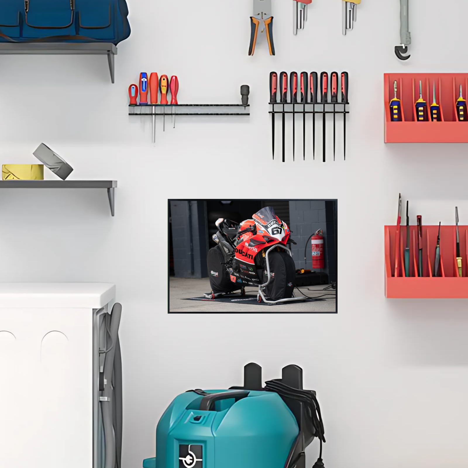 Ducati Panigale V4 Motorcycle Poster – Superbike Wall Decoration for Garage, Bedroom, or Man Cave