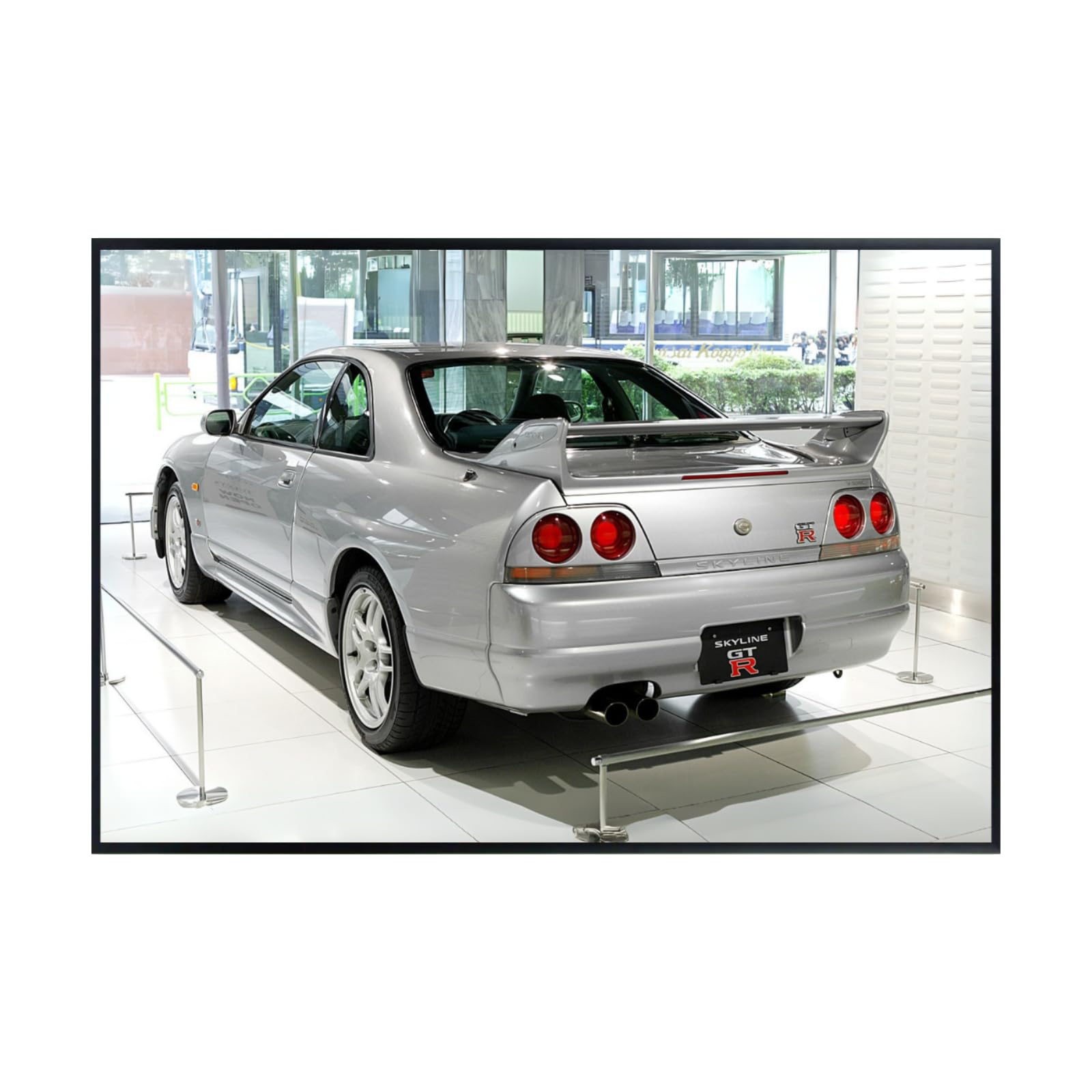 Nissan Skyline R34 Poster – Stylish JDM Sports Car Print for Garage, Studio, or Man Cave – Vintage Auto Display Accent