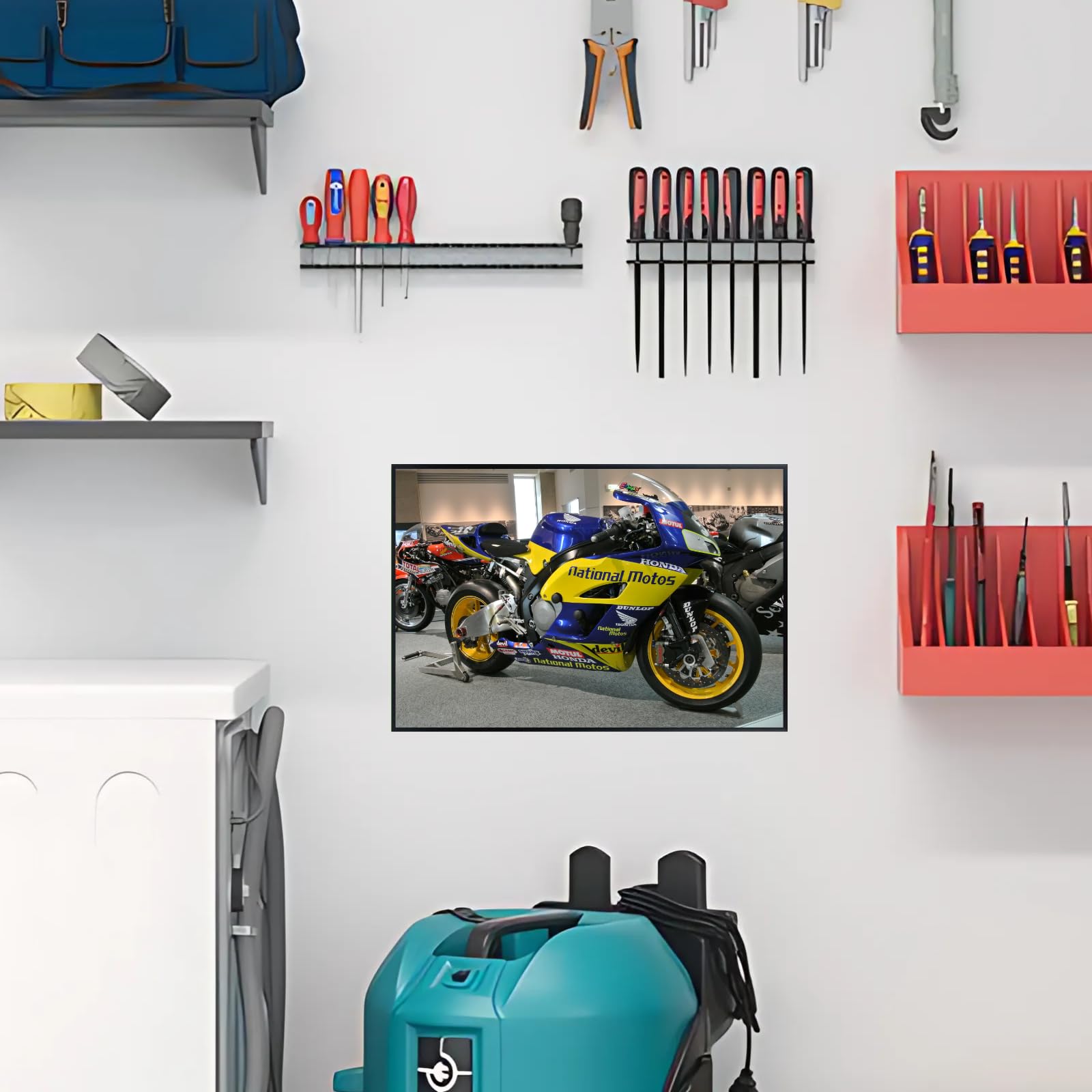 CBR1000RR Fireblade Motorcycle Poster Superbike Print Wall Art Decor for Garage, Office, or Living Room