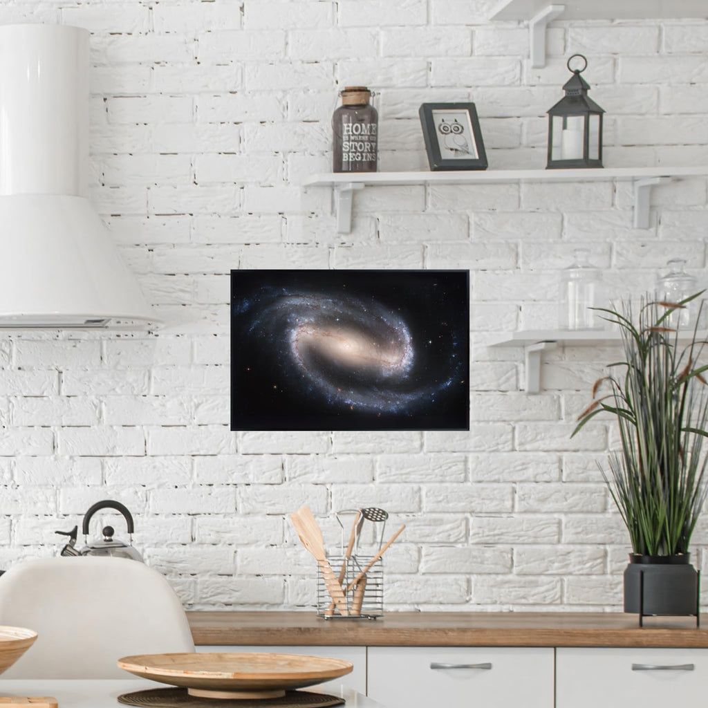 Blessed Posters Spiral Galaxy Wall Art – Space Photography Print Galaxy Night Sky Poster Astronomy Artwork for Bedroom Living Room Home Office Decor