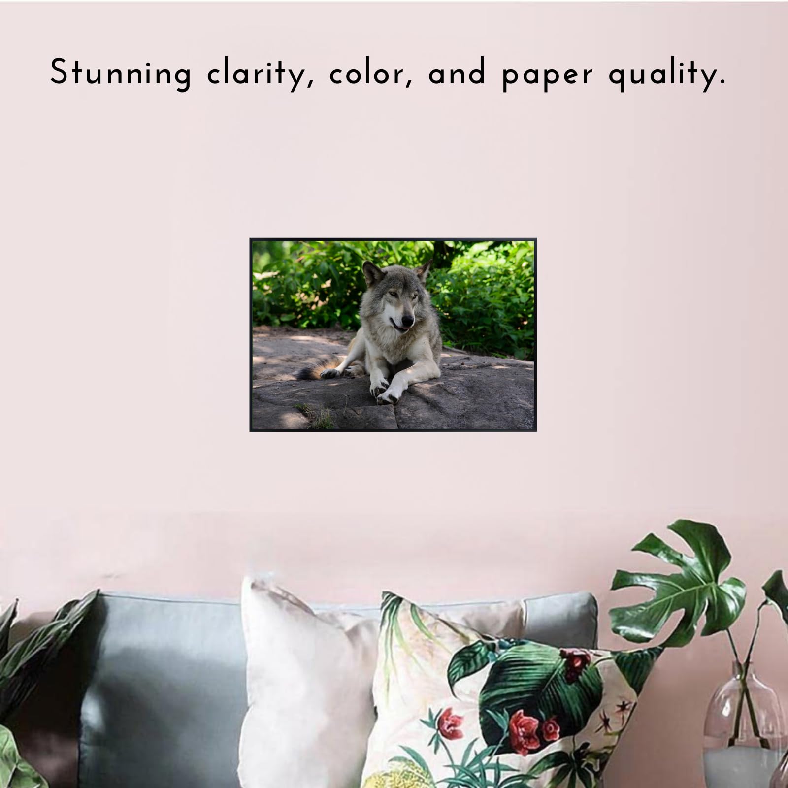 Wolf Canis Lupus Wall Art – Nature Wildlife Poster Print for Home, Living Room, Bedroom, or Office Décor
