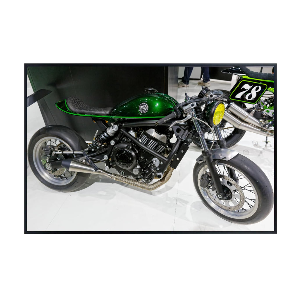 Kawasaki Vulcan Motorcycle Poster - Cruiser Wall Decor for Living Room, Garage or Man Cave